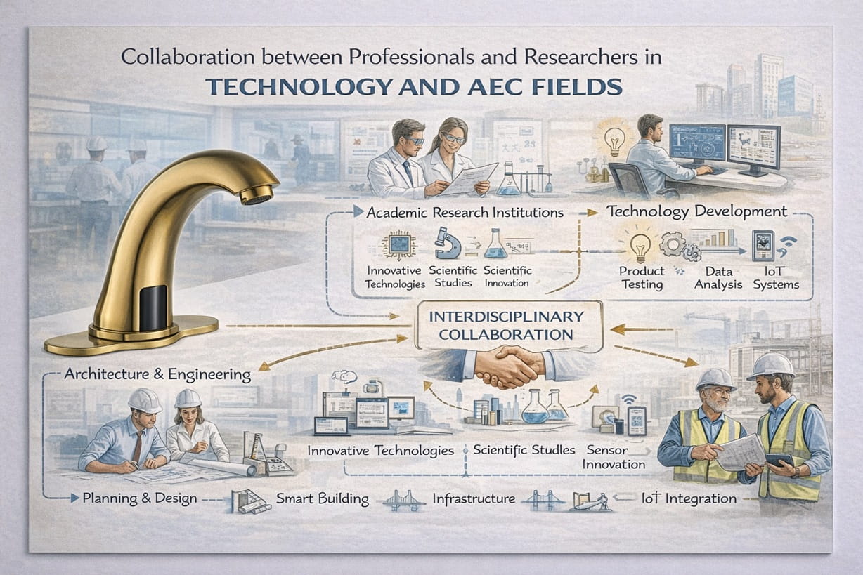 Collaboration between professionals and researchers in technology and AEC fields