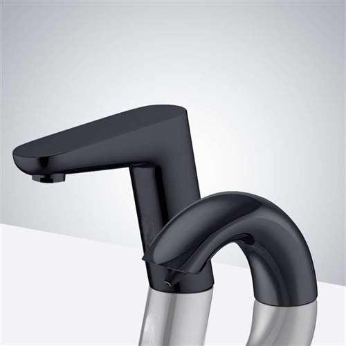 Fontana Matte Black Dual Sensor Faucet